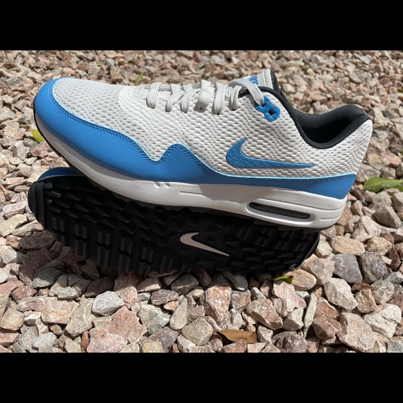 New Nike Air Max 1 G Golf White University Blue - Picture 5 of 5